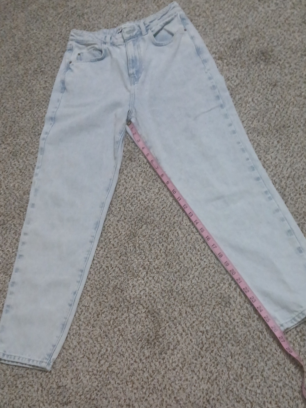 Zara Pale Blue Straight-Leg Women's Jeans